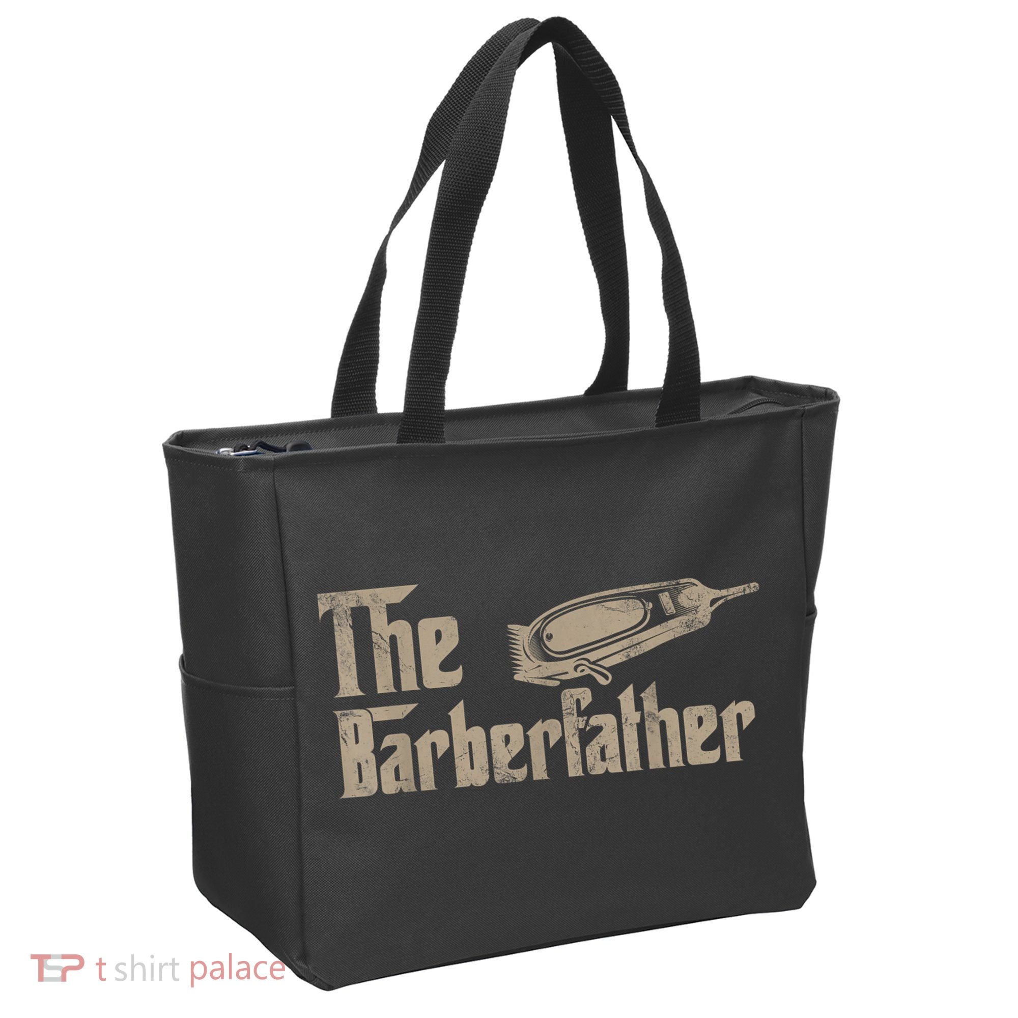 Funny The Barber Father Halloween Christmas Barber Tote Bag