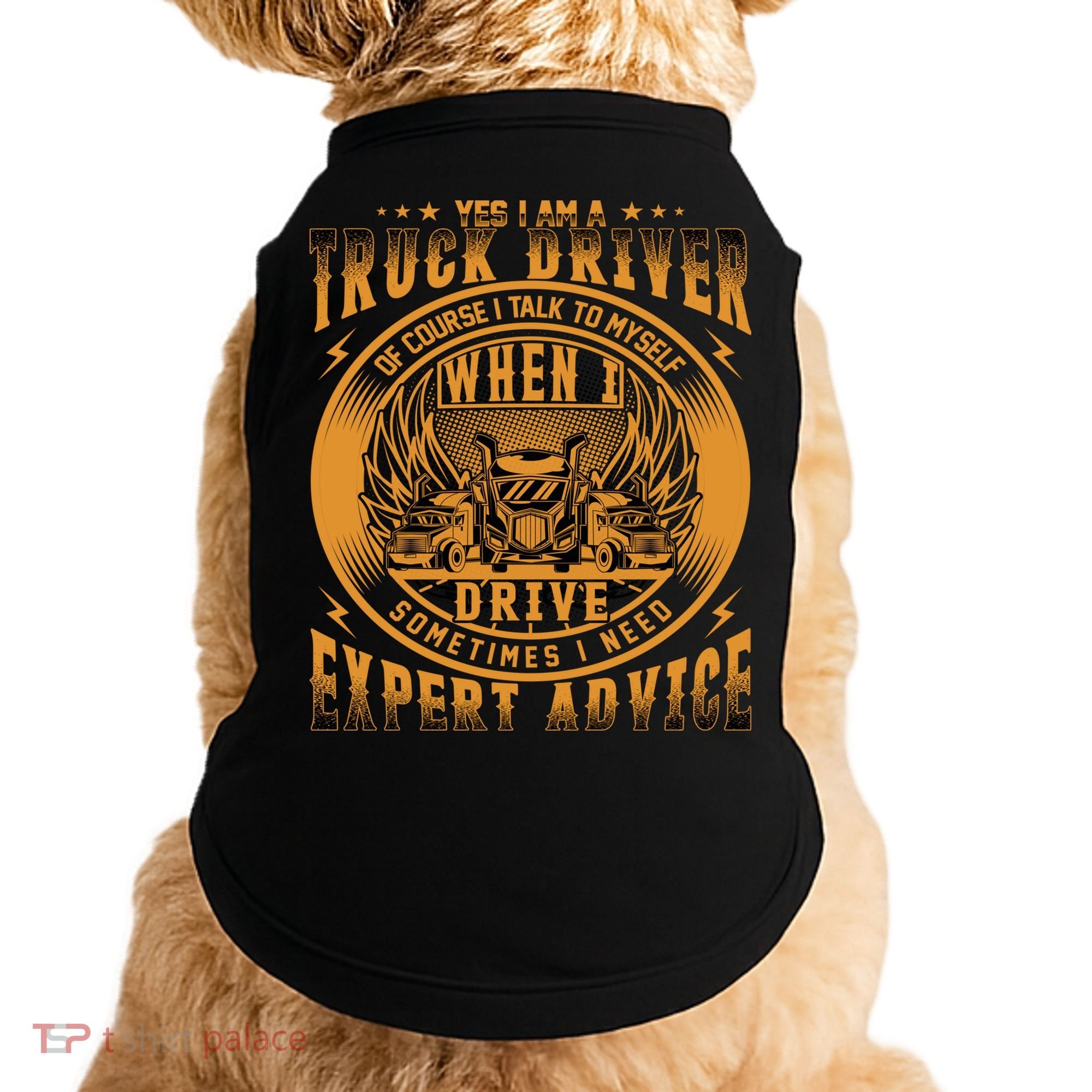 Funny Trucker Big Rig Semi Truck Driver Quote 18 Wheeler Gift Doggie Tank