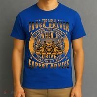 Funny Trucker Big Rig Semi Truck Driver Quote 18 Wheeler Gift T-Shirt thumb 3