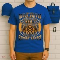 Funny Trucker Big Rig Semi Truck Driver Quote 18 Wheeler Gift T-Shirt thumb 6