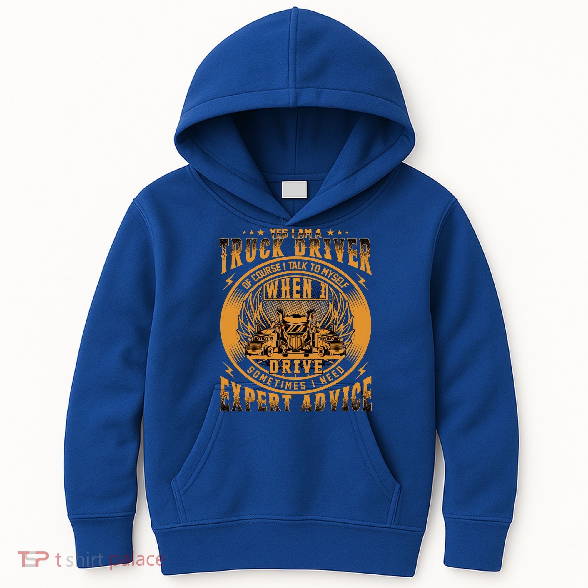 Funny Trucker Big Rig Semi Truck Driver Quote 18 Wheeler Gift Kids Hoodie
