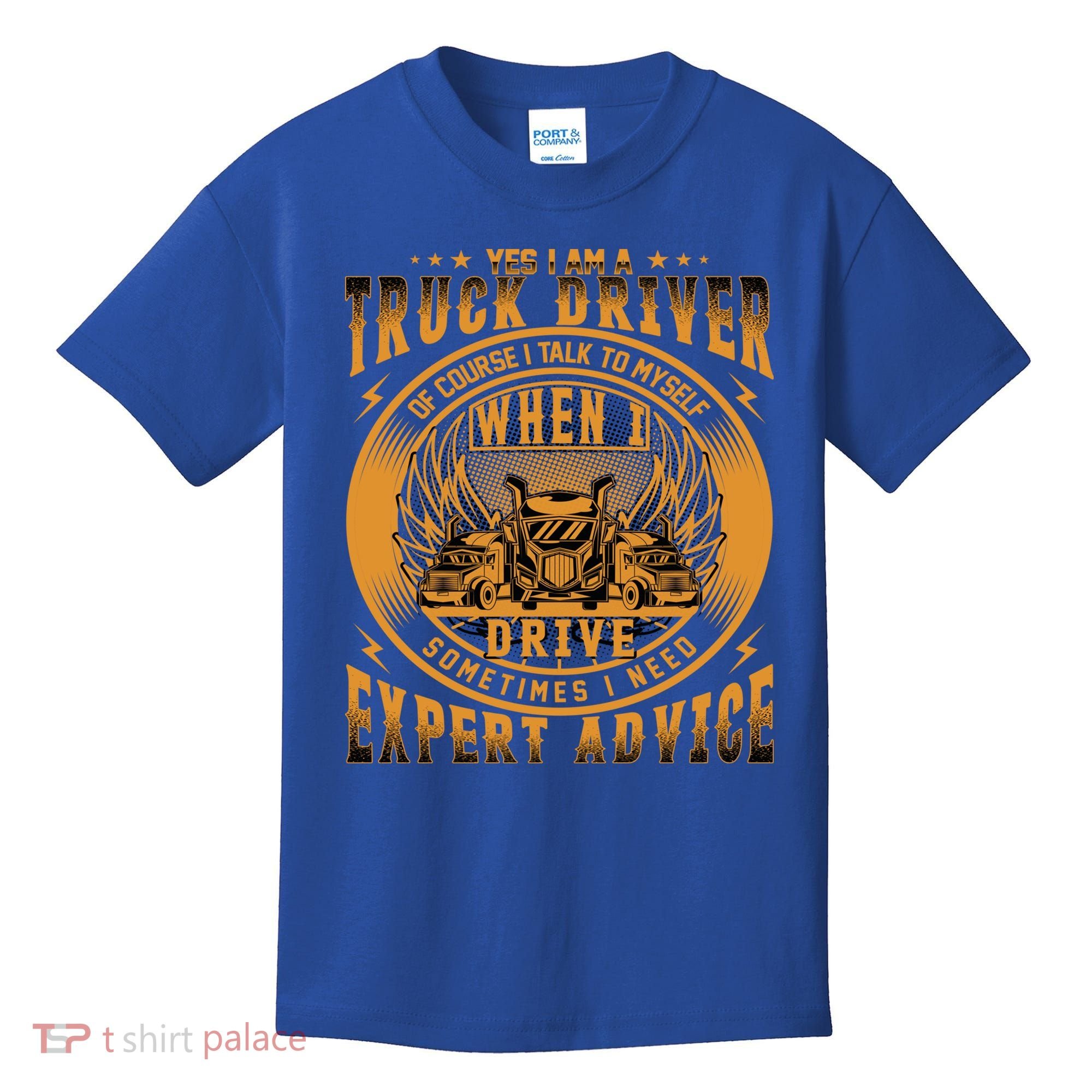 Funny Trucker Big Rig Semi Truck Driver Quote 18 Wheeler Gift Kids T-Shirt
