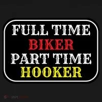 Full Time Biker, Part Time Hooker Doggie Tank thumb 4