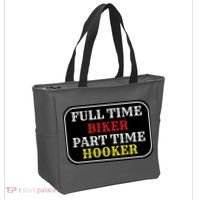 Full Time Biker, Part Time Hooker Tote Bag thumb 2