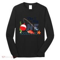 Fishing The Big One Year 1st First Birthday Little Fisherman Funny Long Sleeve Shirt thumb 0
