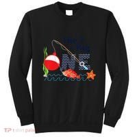 Fishing The Big One Year 1st First Birthday Little Fisherman Funny Sweatshirt thumb 0