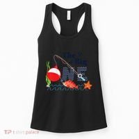 Fishing The Big One Year 1st First Birthday Little Fisherman Funny Women's Tank Top thumb 0