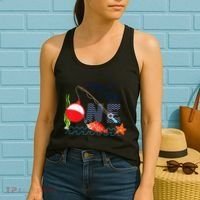 Fishing The Big One Year 1st First Birthday Little Fisherman Funny Women's Tank Top thumb 2
