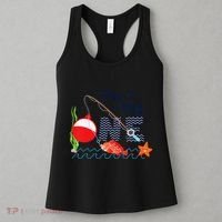 Fishing The Big One Year 1st First Birthday Little Fisherman Funny Women's Tank Top thumb 3