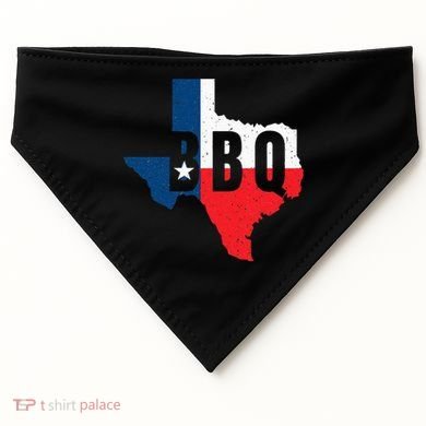 Funny Texas BBQ Grilling Or Smoking Meat USA-Made Doggie Bandana