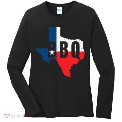 Funny Texas BBQ Grilling Or Smoking Meat Women's Long Sleeve Shirt
