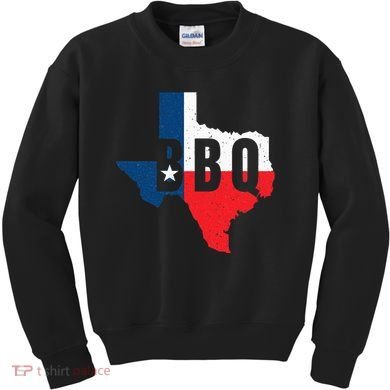 Funny Texas BBQ Grilling Or Smoking Meat Kids Sweatshirt