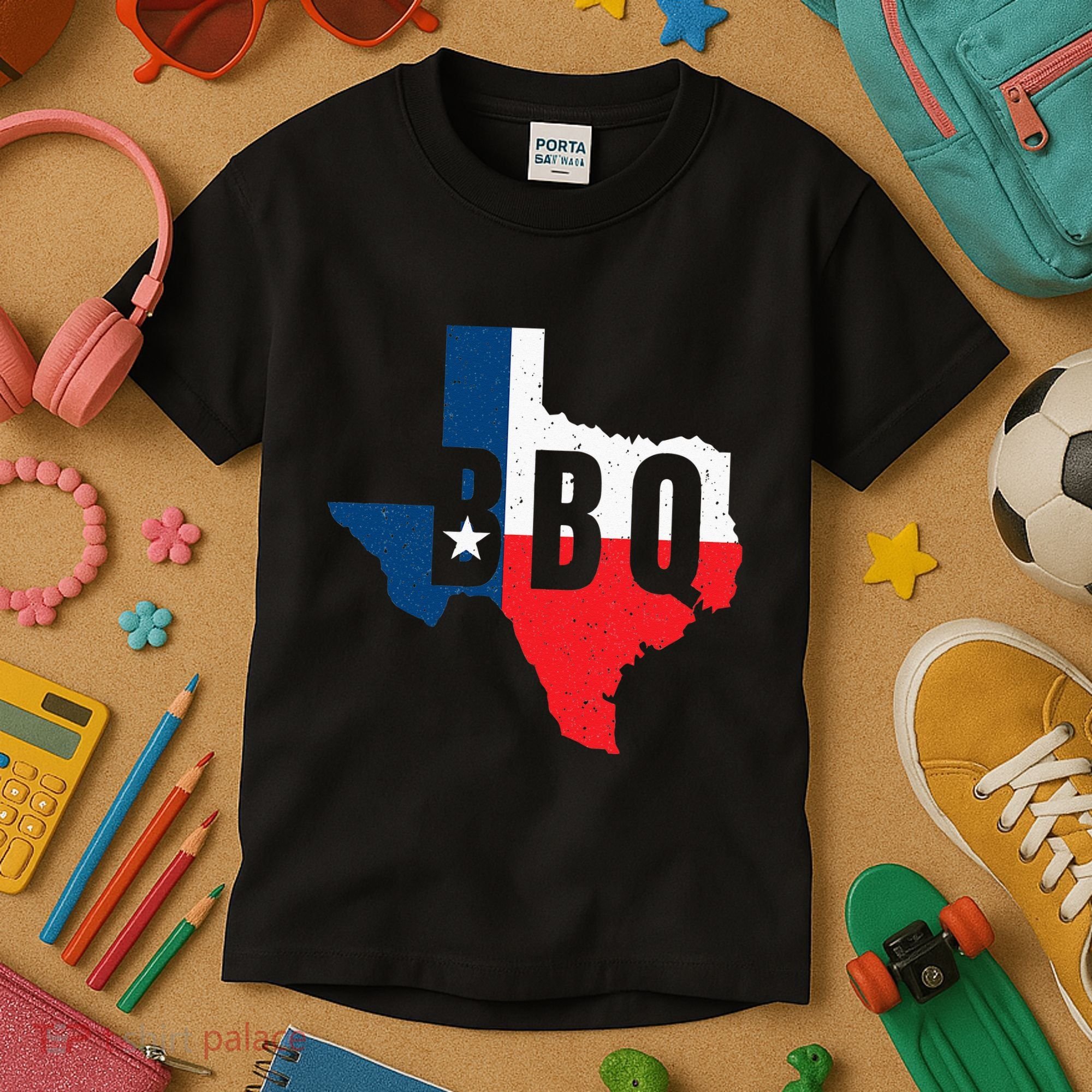 Funny Texas BBQ Grilling Or Smoking Meat Kids T-Shirt