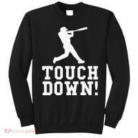 Funny Touchdown Baseball Football Sports Gift Sweatshirt thumb 0