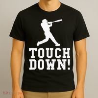 Funny Touchdown Baseball Football Sports Gift T-Shirt thumb 3