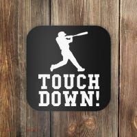 Funny Touchdown Baseball Football Sports Gift Coaster thumb 0