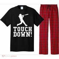 Funny Touchdown Baseball Football Sports Gift Pajama Set thumb 0