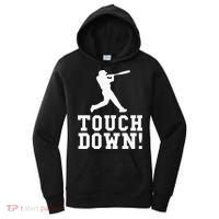 Funny Touchdown Baseball Football Sports Gift Women's Hoodie thumb 0