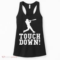 Funny Touchdown Baseball Football Sports Gift Women's Tank Top thumb 0