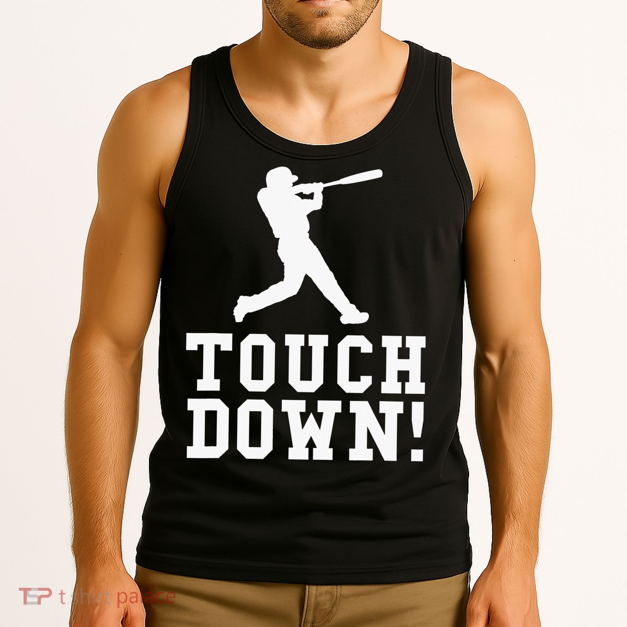 Funny Touchdown Baseball Football Sports Gift Tank Top
