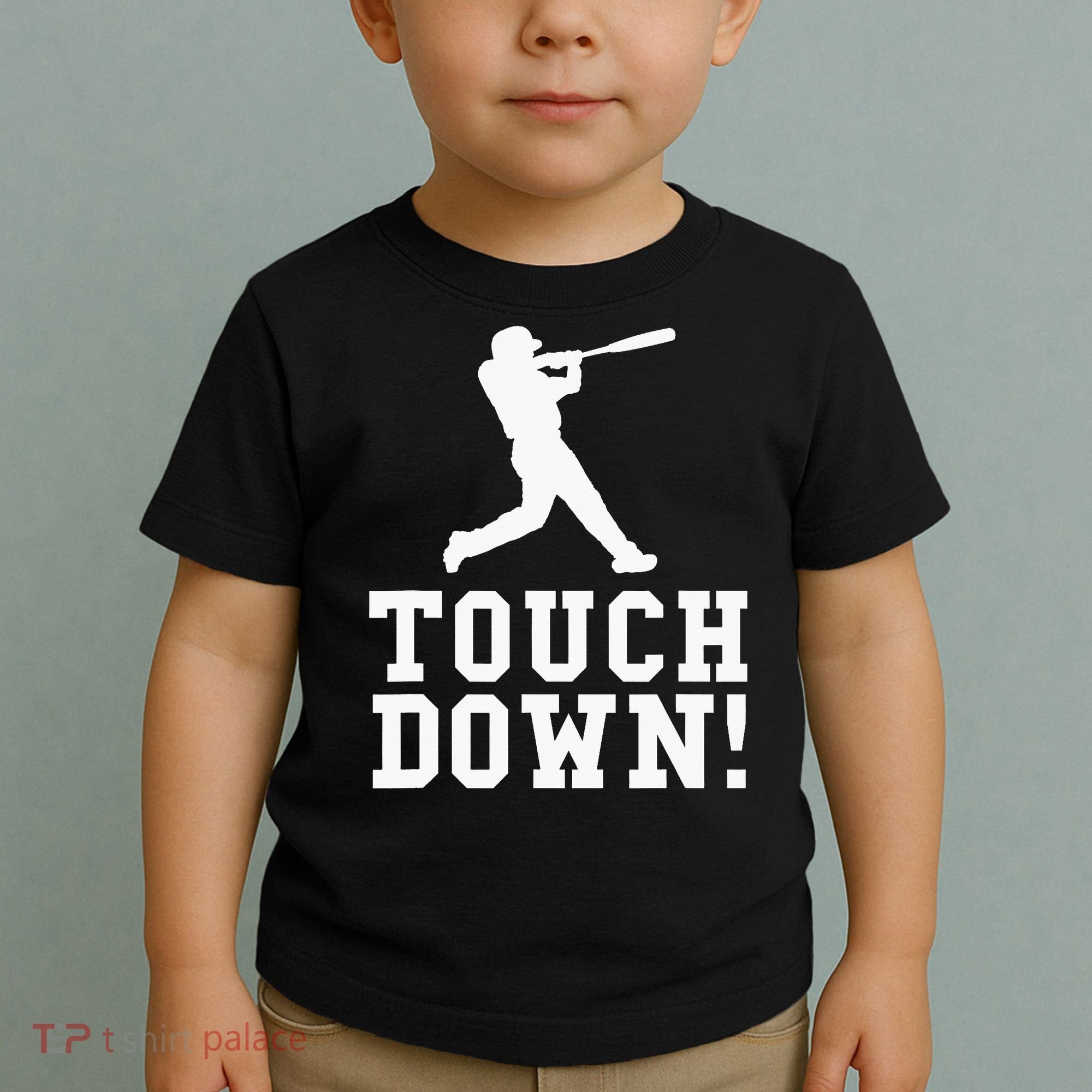 Funny Touchdown Baseball Football Sports Gift Toddler T-Shirt