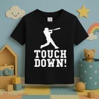Funny Touchdown Baseball Football Sports Gift Toddler T-Shirt thumb 3