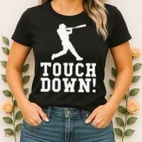 Funny Touchdown Baseball Football Sports Gift Women's T-Shirt thumb 2