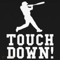 Funny Touchdown Baseball Football Sports Gift Kids Hoodie thumb 5
