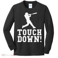 Funny Touchdown Baseball Football Sports Gift Kids Long Sleeve Shirt thumb 0