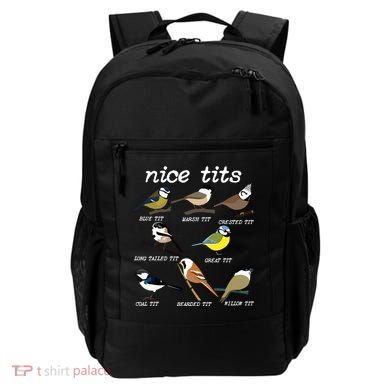 Funny Tit Birds Birdwatcher Backpack