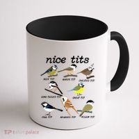 Funny Tit Birds Birdwatcher Coffee Mug thumb 1