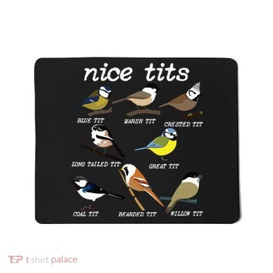 Funny Tit Birds Birdwatcher Mousepad