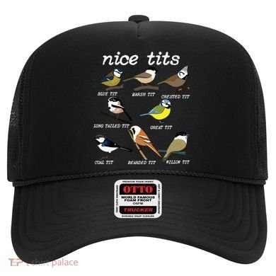 Funny Tit Birds Birdwatcher Hat