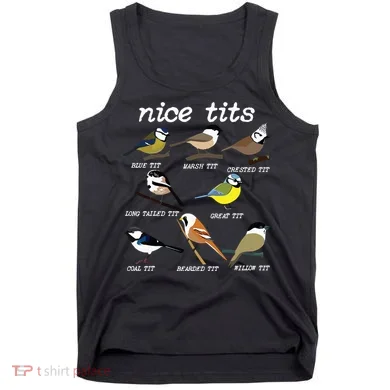 Funny Tit Birds Birdwatcher Tank Top