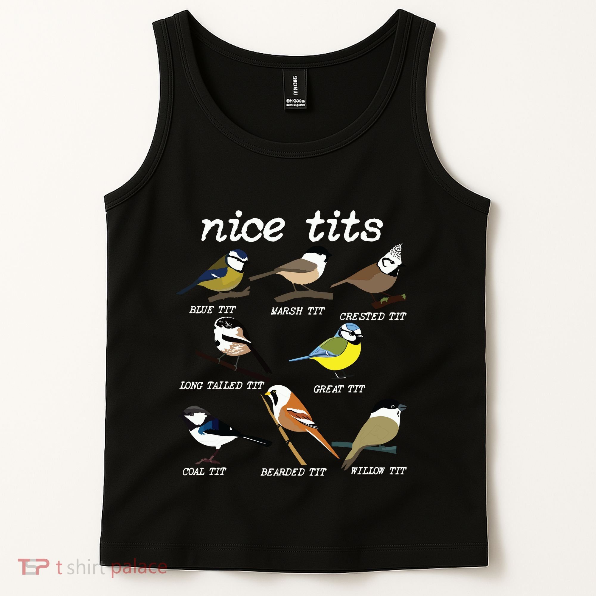 Funny Tit Birds Birdwatcher Tank Top