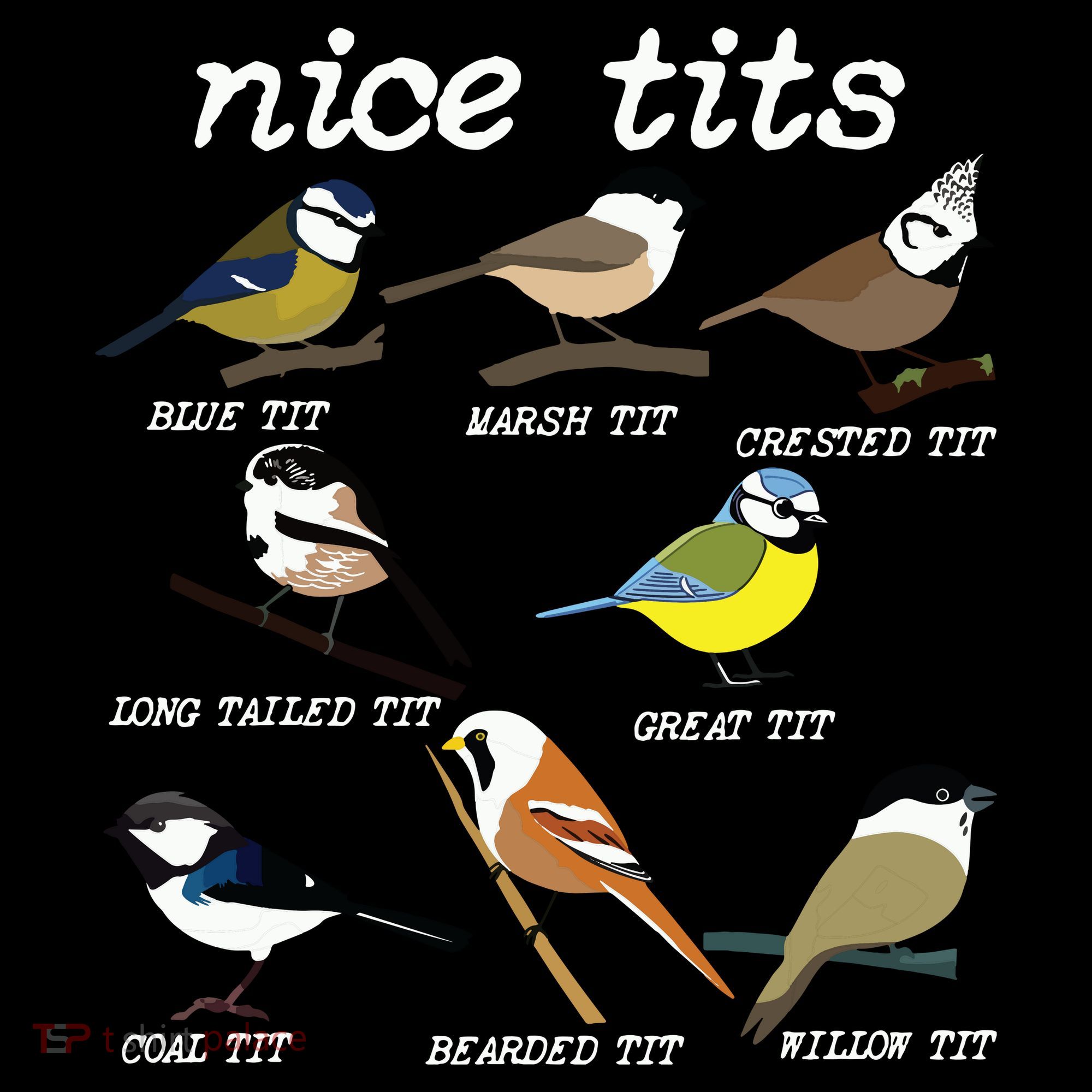 Funny Tit Birds Birdwatcher Women's Long Sleeve Shirt