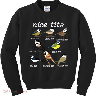Funny Tit Birds Birdwatcher Kids Sweatshirt