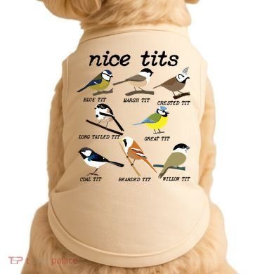 Funny Tit Birds Birdwatcher Doggie Tank