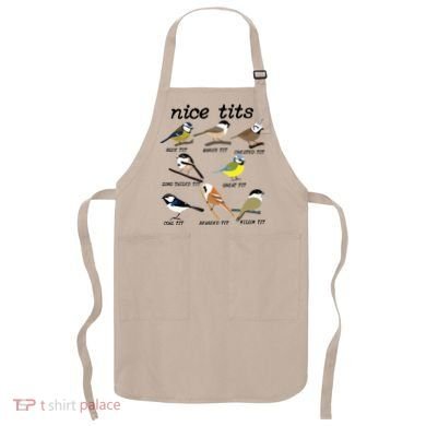 Funny Tit Birds Birdwatcher Apron