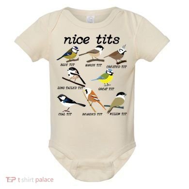 Funny Tit Birds Birdwatcher Baby Bodysuit