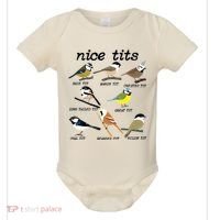 Funny Tit Birds Birdwatcher Baby Bodysuit thumb 0