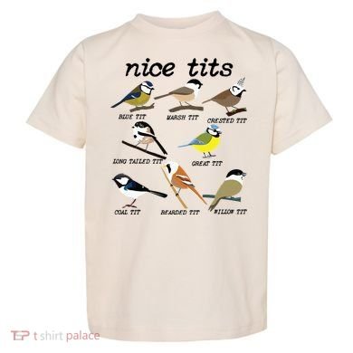 Funny Tit Birds Birdwatcher Toddler T-Shirt