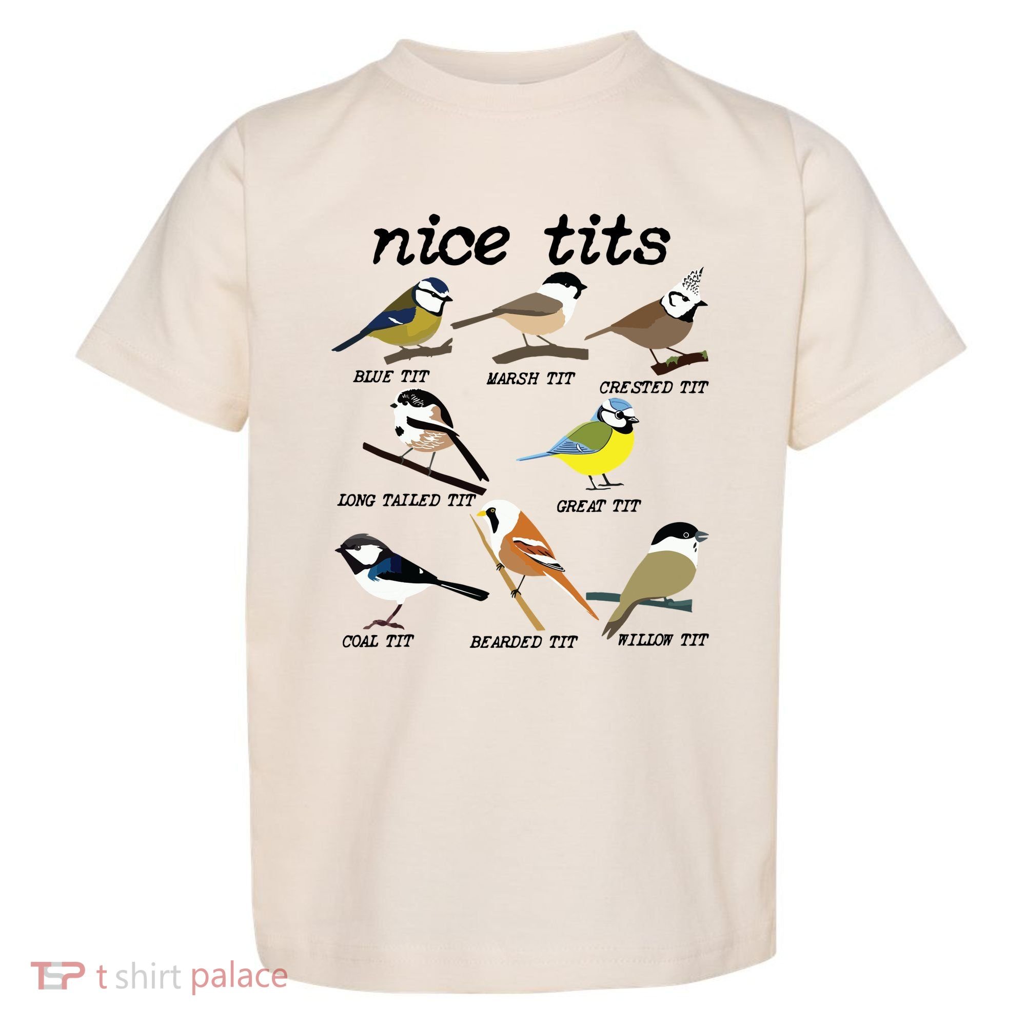 Funny Tit Birds Birdwatcher Toddler T-Shirt