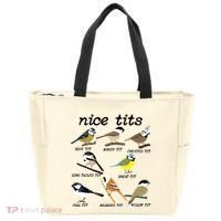 Funny Tit Birds Birdwatcher Tote Bag thumb 0