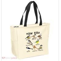 Funny Tit Birds Birdwatcher Tote Bag thumb 2