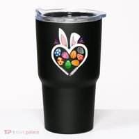 Funny Teacher Bunny Heart Easter Eggs Rabbit Easter Day Tumbler thumb 0