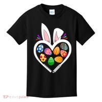 Funny Teacher Bunny Heart Easter Eggs Rabbit Easter Day Kids T-Shirt thumb 0