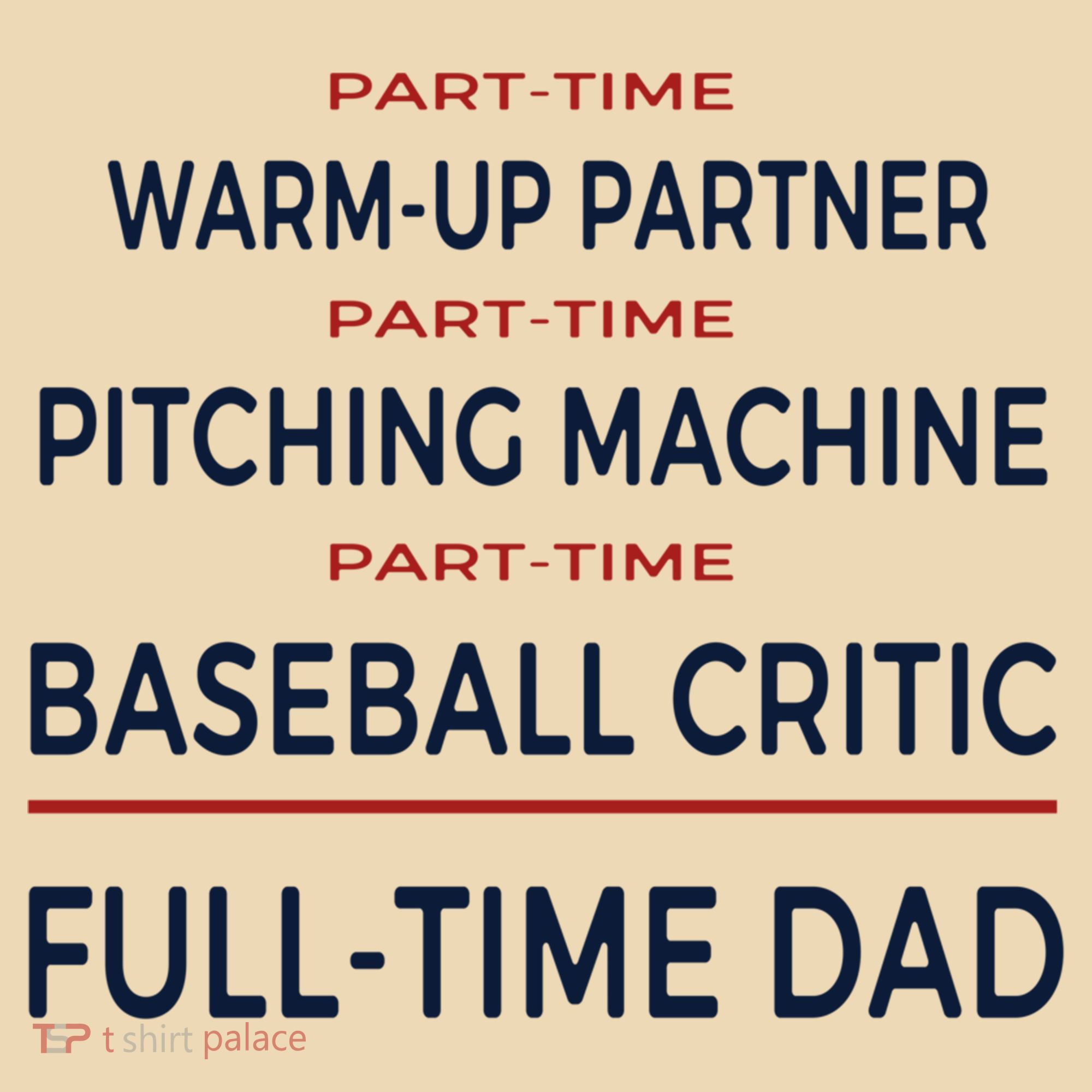Full Time Baseball Dad Baseball Dad With Balls Ballers Daddy Cool Gift Tote Bag