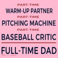 Full Time Baseball Dad Baseball Dad With Balls Ballers Daddy Cool Gift Coaster thumb 2