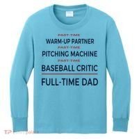 Full Time Baseball Dad Baseball Dad With Balls Ballers Daddy Cool Gift Kids Long Sleeve Shirt thumb 0